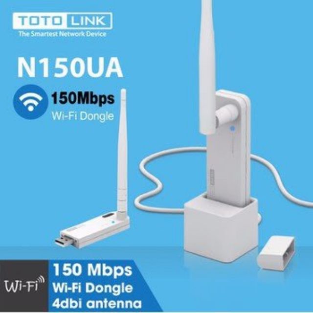 [ Giao 1h ] Bộ Thu WiFi Totolink n150UA có dây docking nối 1,5m