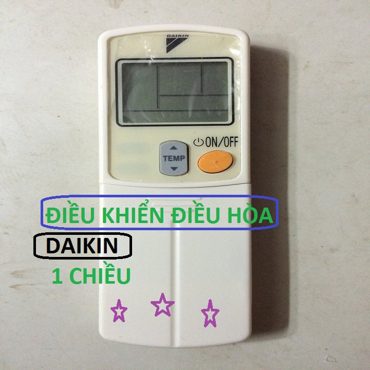 ĐIỀU KHIỂN ĐIỀU HÒA DAIKIN 1 CHIỀU - Remote ĐIỀU KHIỂN MÁY LẠNH Daikin thường TẶNG PIN VÀ BẢO HÀNH ĐỔI MỚI