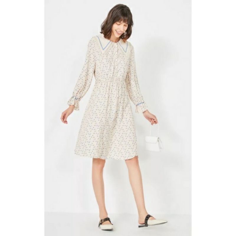 Vero Moda Đầm hoa nhí vintage