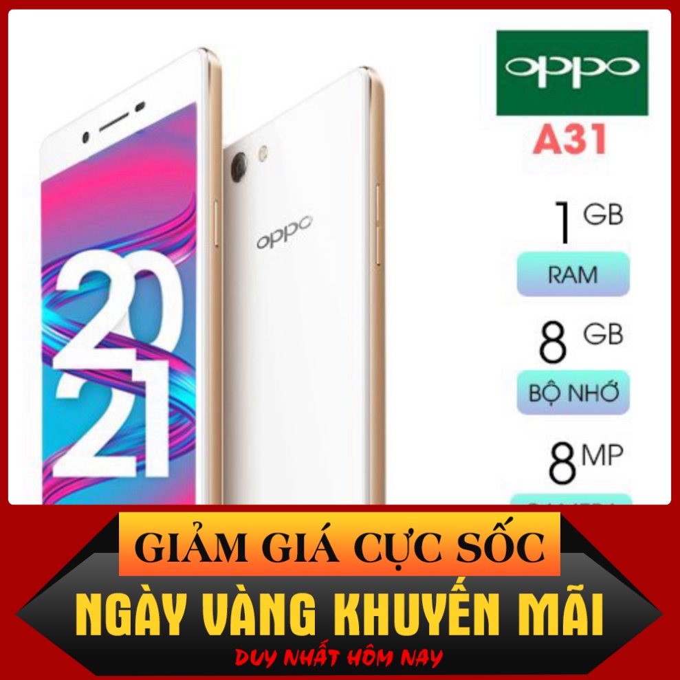 GIÁ CỰC SỐC Điện Thoại Oppo Cảm Ứng A31 Màn Hình 4.5 inch Xem Phim Pin Lâu 02 Sim 02 Sóng Nhỏ Gọn $$$$