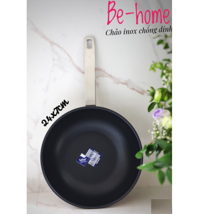 Chảo chống dính sâu lòng Behome 24x7cm