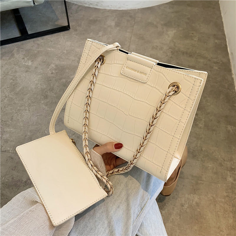 Túi Đeo Chéo Vuông Dây Kim Loại Thời Trang 2020 Cho Nữ