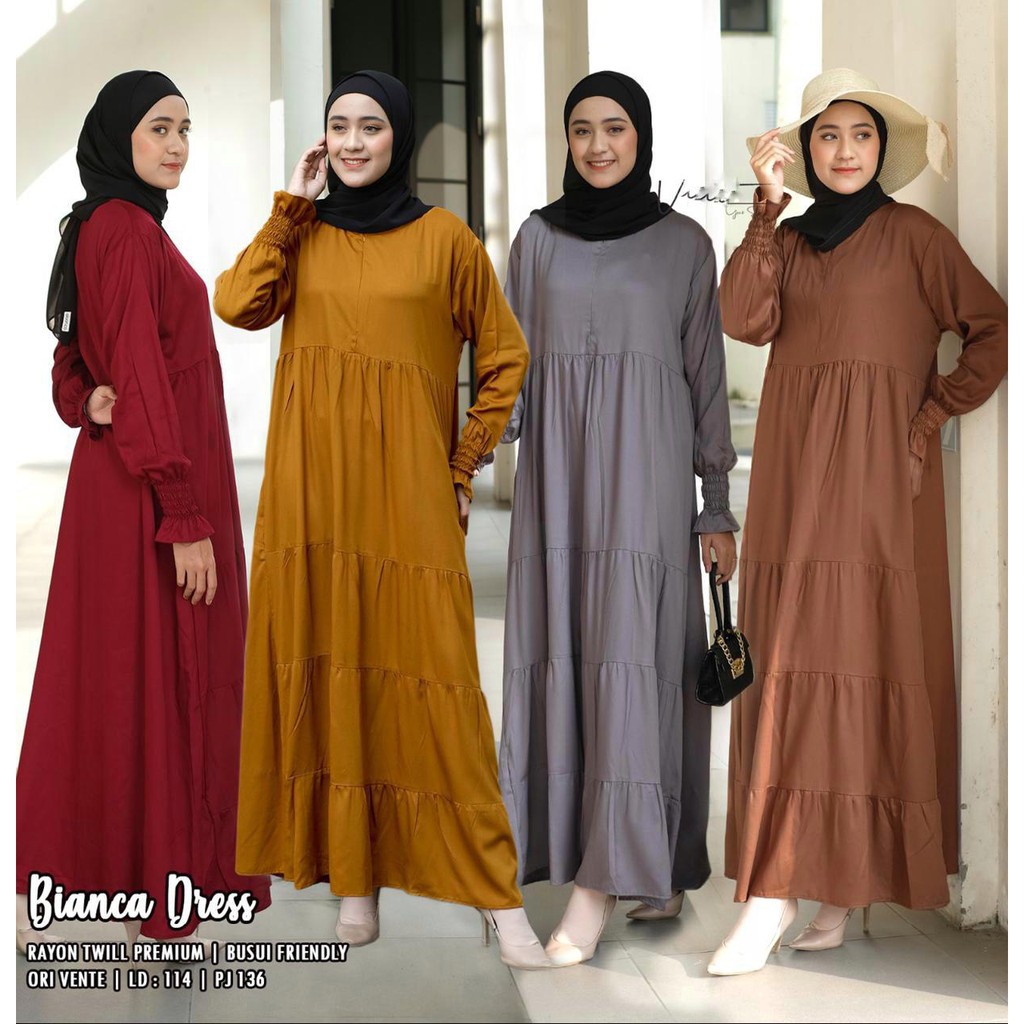 Đầm Maxi dài màu trơn kiểu dáng đơn giản thân thiện với môi trường dành cho mẹ bỉm sữa