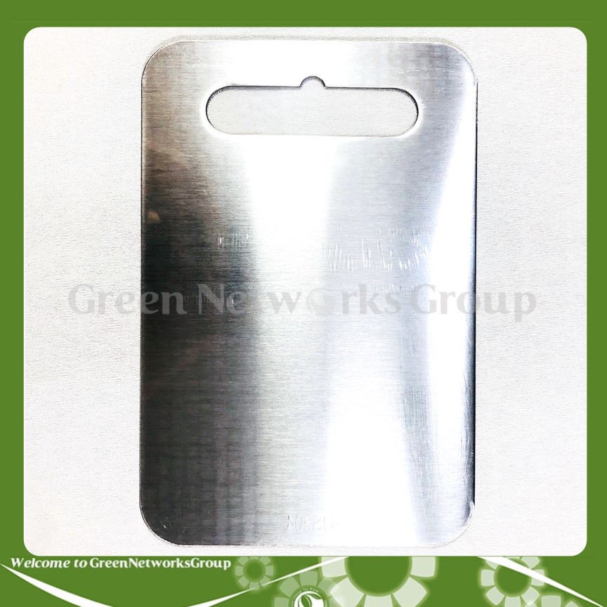 Thớt Inox kháng khuẩn 24x15cm SUS 304 Greennetworks