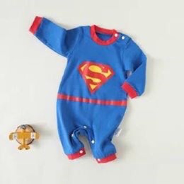 Bodysuit SuperMan Xanh