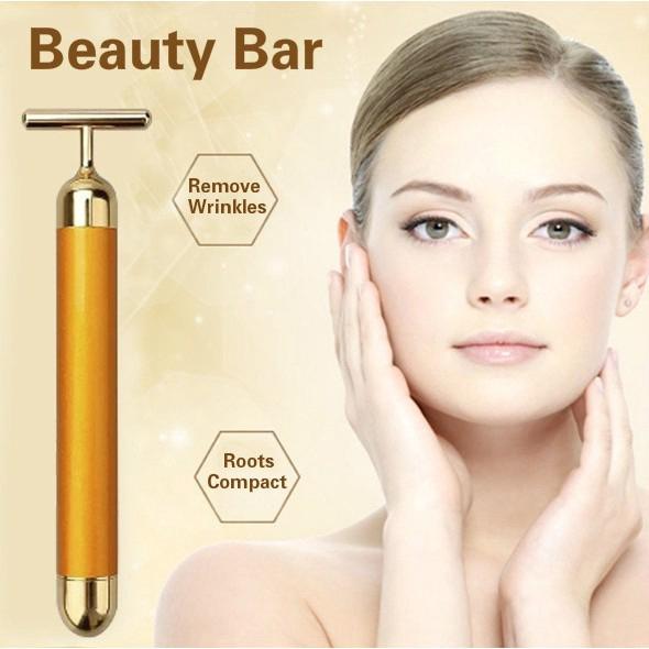 Dụng cụ massage mặt rung dạng chữ T tiện dụng
