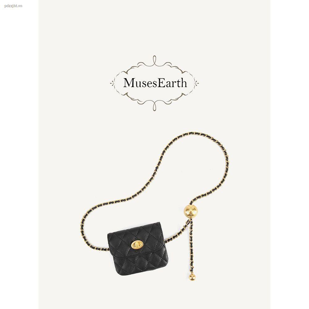 ┅Muses Earth small golden ball waist chain women s bag incense style with C home belt used seal