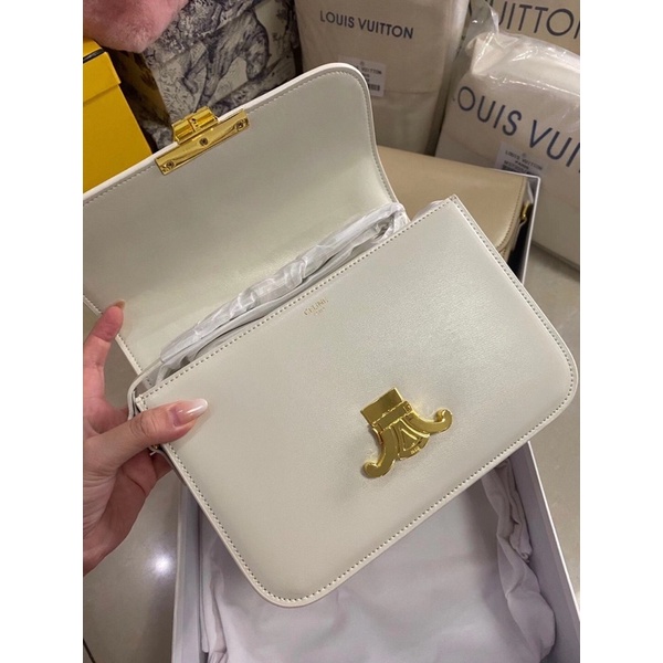 Túi Celine classic màu trăng size 19 - 25