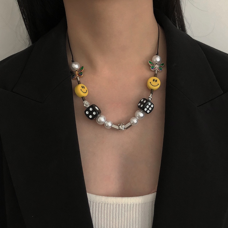 Vòng cổ phối mặt phụ kiện phong cách hip hop thời trang đường phố