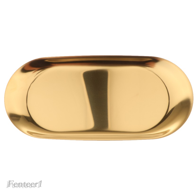 [Fenteer1] Khay Trưng Bày Nhẫn Bằng Kim Loại Màu Vàng Trang Trí Trung Tâm