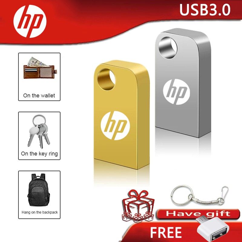 Hp Ổ Đĩa Kim Loại 2GB 4GB 8GB 16GB 32GB 64GB 128GB USB3.0 256GB 512GB 1TB 2TB