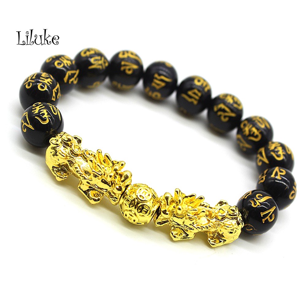 [LK] Vòng Tay Bùa Hộ Mệnh Pi Xiu Charm Mantra May Mắn Phong Thủy