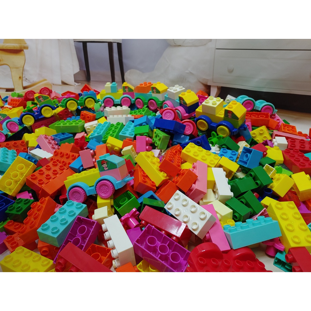Lắp ghép lego cân kí Vinakidstoys-đồ chơi lắp ghép Việt Nam( Size lego Duplo)