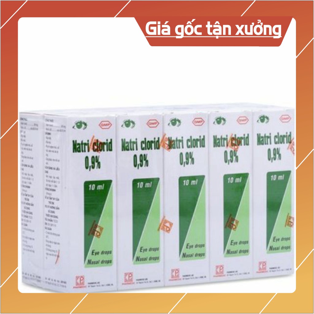 Sản Phẩm Yêu Thích (Sản Phẩm Hot)  Nước muối sinh lý Natri clorid 0,9% (10ml) Nhỏ mắt, nhỏ mũi - 1 chai