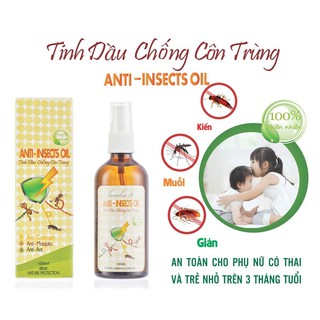 Tinh dầu chống côn trùng thiên nhiên Lamha chai 100ml