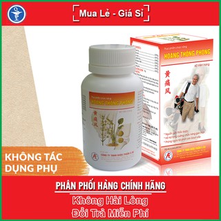 Hoàng Thống Phong - Giúp giảm đau triệu chứng do gout, phục hồi chức năng gan, thận (Lọ 60 viên)