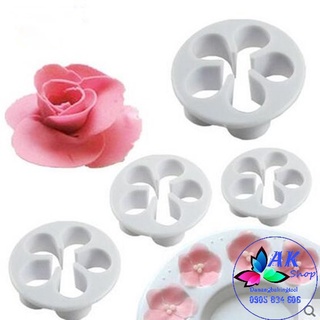 Bộ 4 khuôn cutter hoa hồng