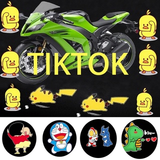 COD！【Sạc qua USB】Pikachu Đèn Logo Cửa Xe Hơi , Đèn Led chiếu cửa họa cho xe hơi Đèn chiếu laser không dây gắn cửa xe hơi hình phim hoạt hình năng động , Hello kitty Đèn chiếu ô tô@#spz