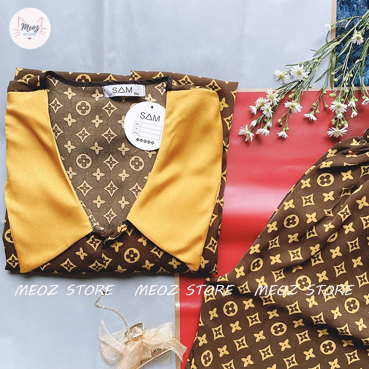 Đồ Bộ Pyjama - Bộ Mango siêu mát không nhăn {Hình thật}