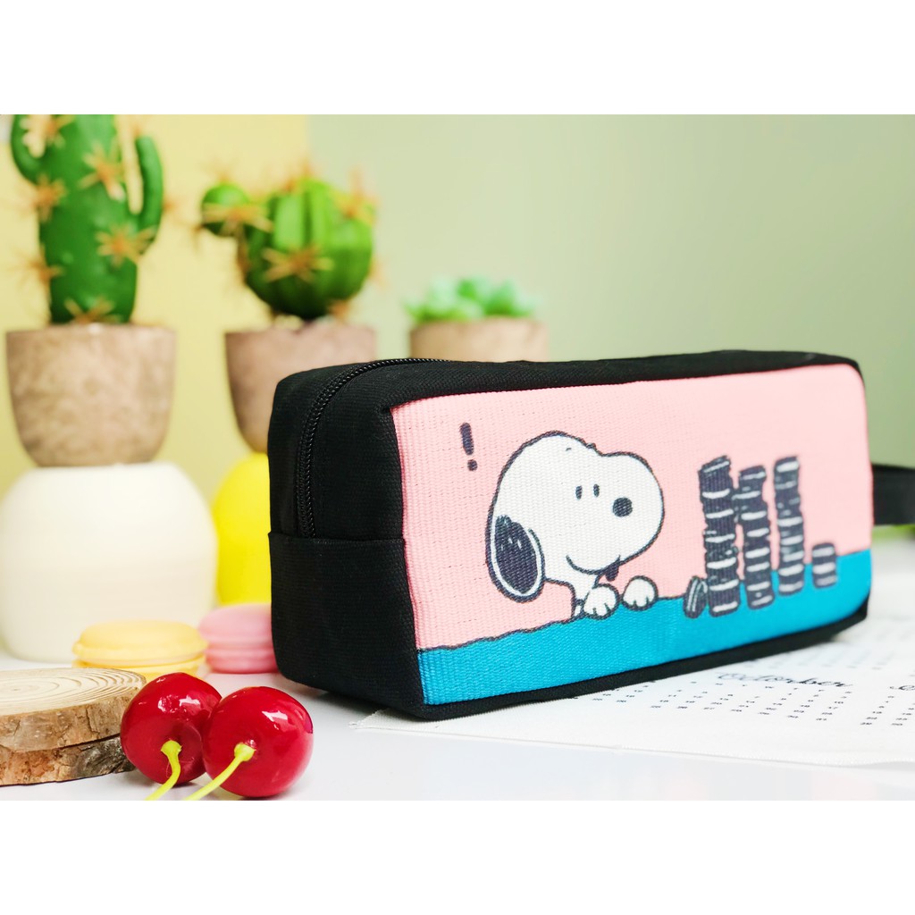 Bóp Viết Vải Canvas Snoopy