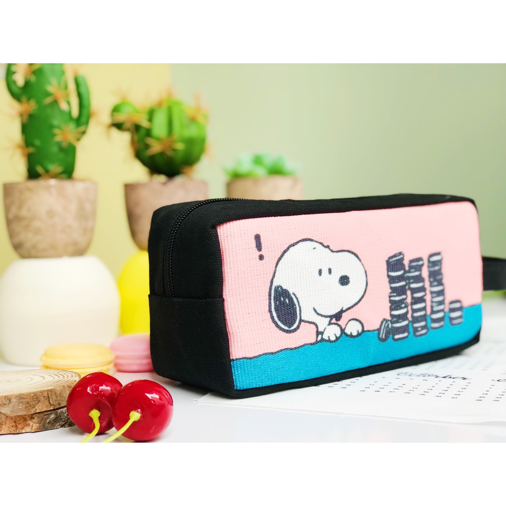 Bóp Viết Vải Canvas Snoopy