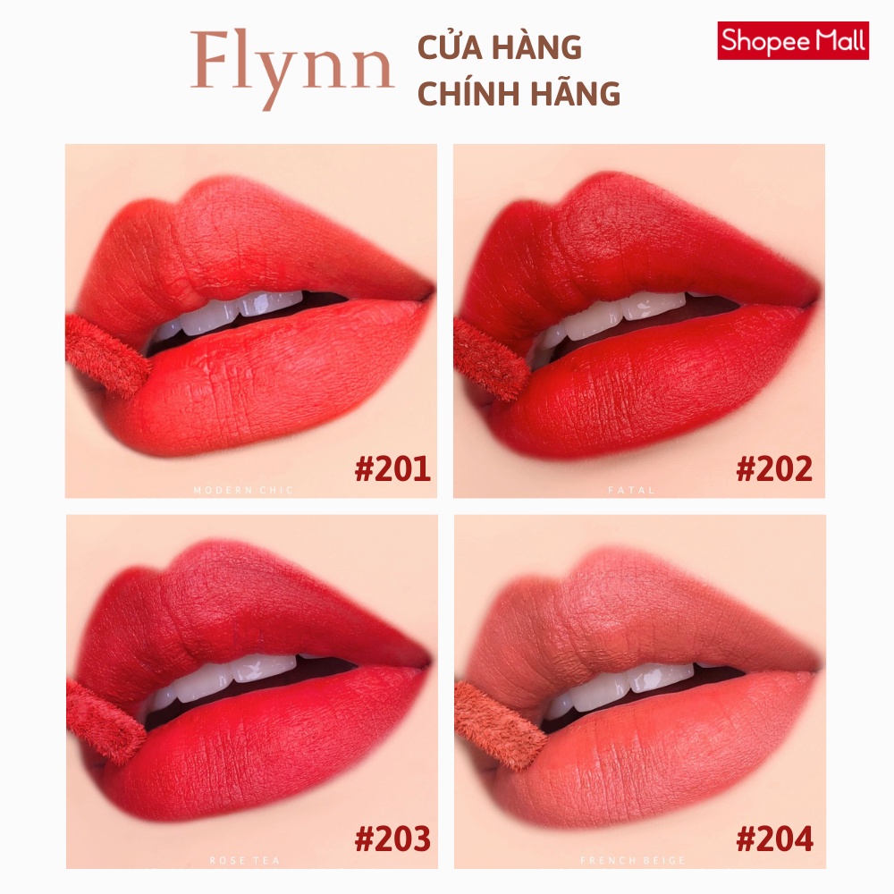 [Mã FLYNVT20 giảm đến 70%] Vol2.FW(201~206) Son kem lì Flynn Addiction Velvet Tint 3.5g | BigBuy360 - bigbuy360.vn