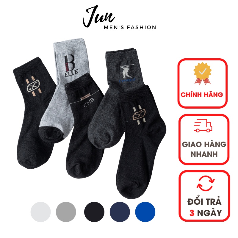 Vớ Tất cổ cao nam nữ JUN FASHION STORE Vớ nam nữ thể thao, chất cotton mềm mịn, co giãn, chống hôi và khử mùi hiệu quả