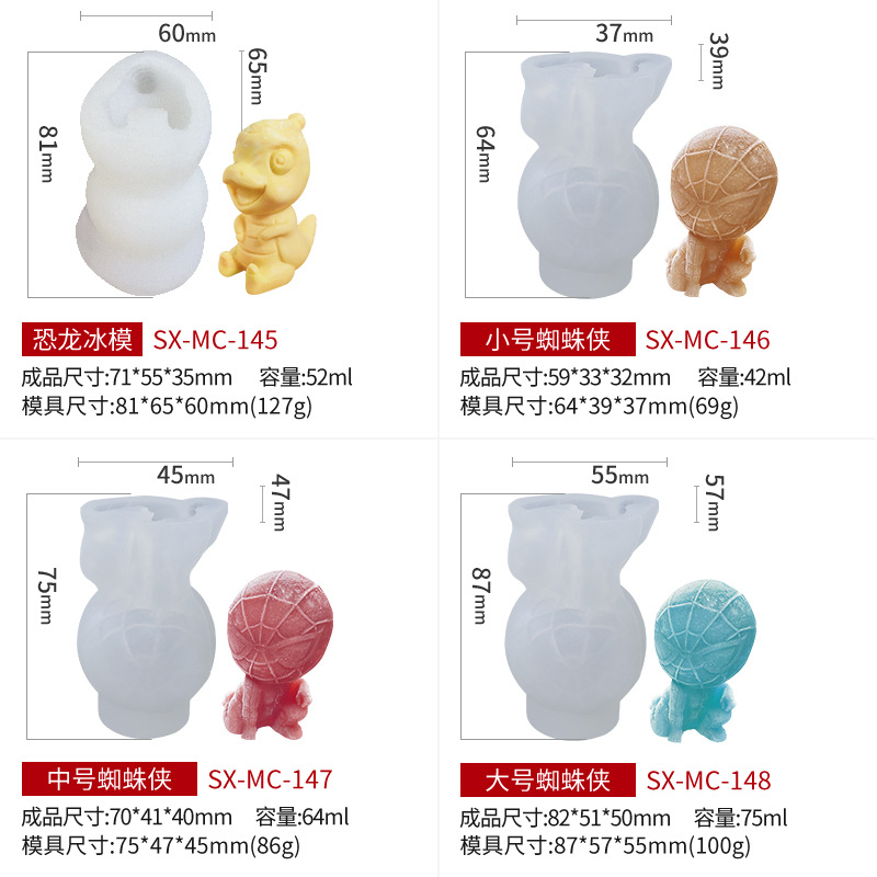 Khuôn Silicon Làm Đá Viên Đa Năng Hình Người Dễ Thương