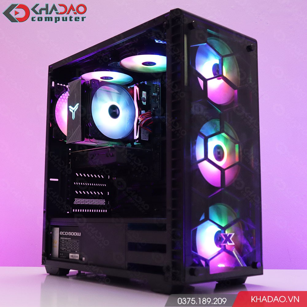 Máy tính chơi game + màn hình 24'' Full HD CSGO, PUBG, Warzone, Cyberpunk 2077 | BH 36 tháng, tặng phím chuột, pad, loa | BigBuy360 - bigbuy360.vn