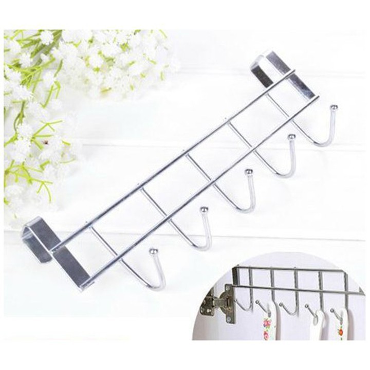 Móc treo đồ, Móc Inox Treo Đồ Gắn Sau Tủ Cánh Cửa Nhà Tắm Phòng Bếp Dán Tường