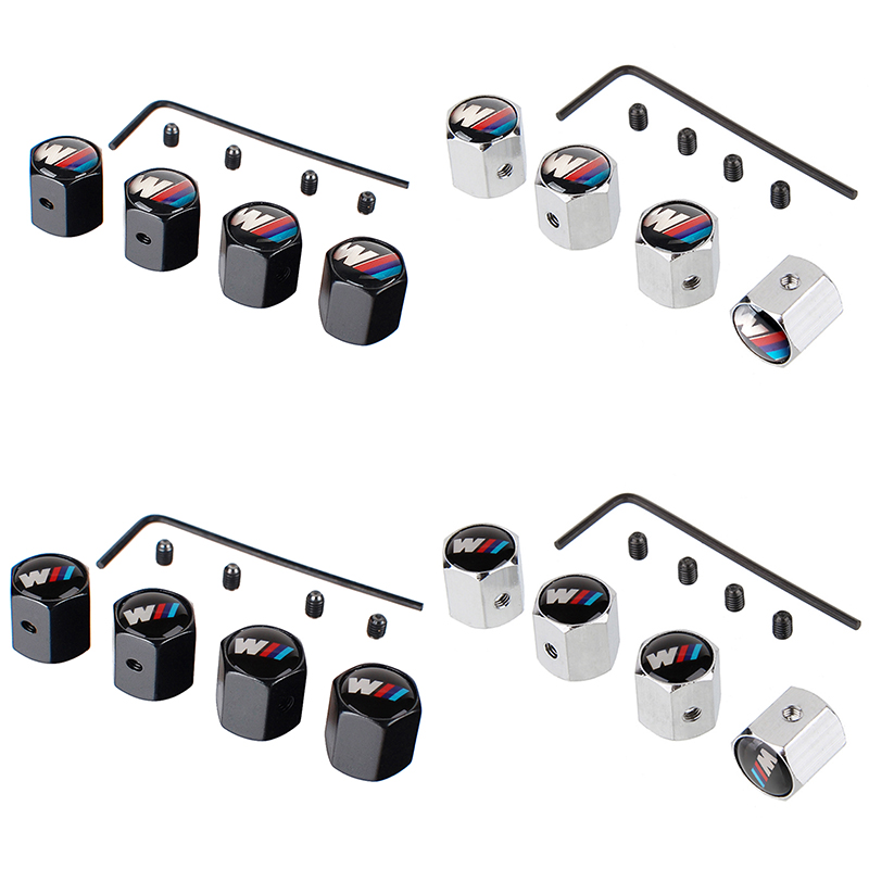 Set 4 Nắp Van Lốp Xe Ô Tô Bmw M Power Alpina Ac Hartge Hamn Logo F10 F30 F32 F15 F11