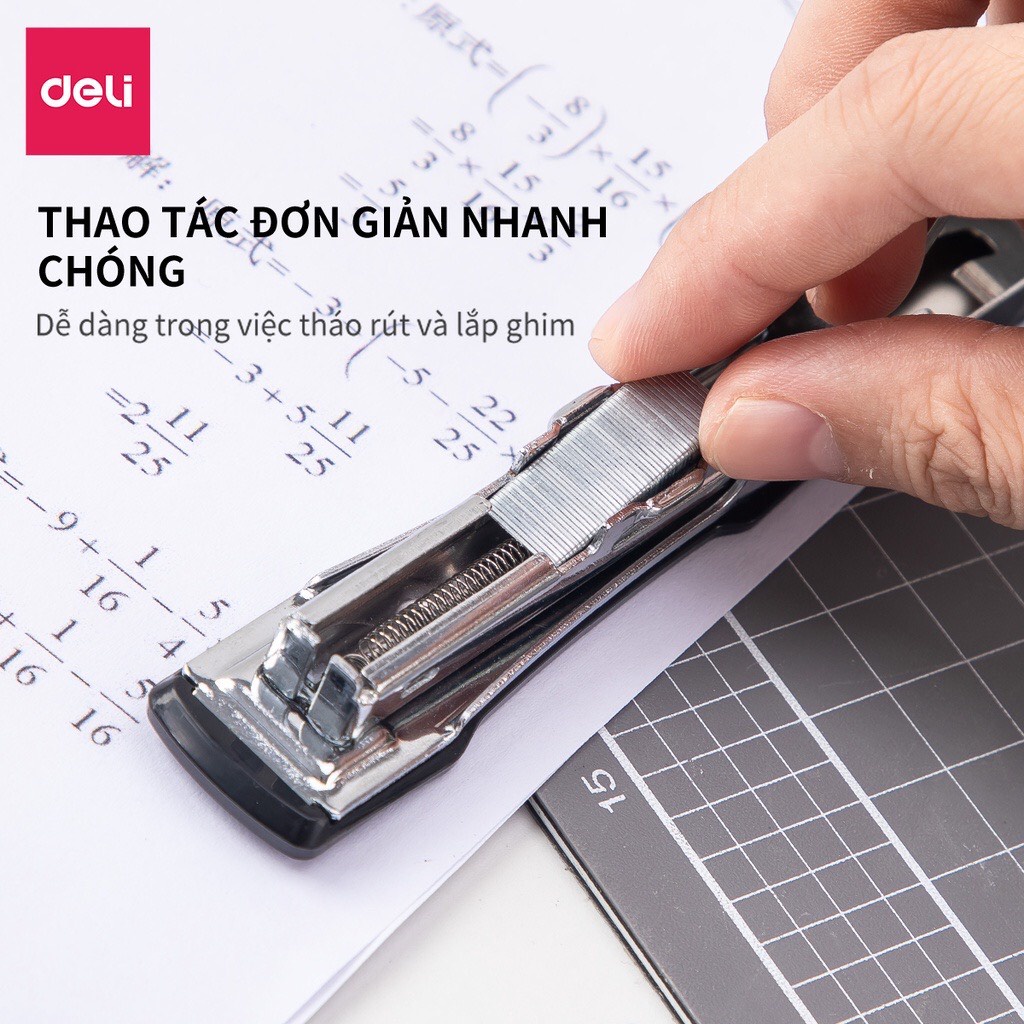 Ghim #10 Deli - Kim bấm số 10 1000 cái/hộp dùng cho văn phòng, giá rẻ- 1 hộp E0010N