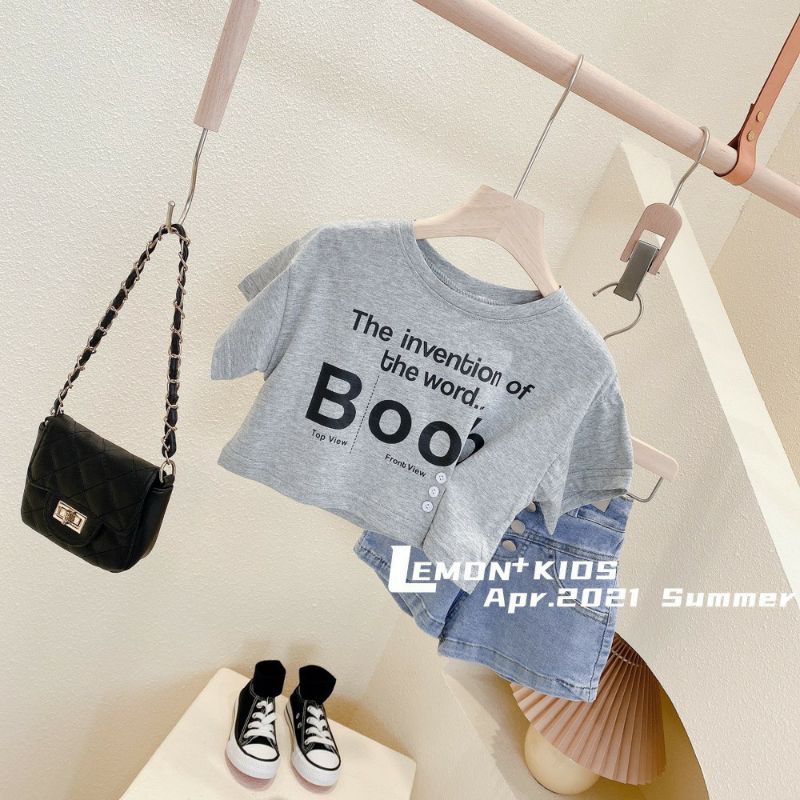 Sét áo phồng BOOB kèm quần jeans cho bé gái