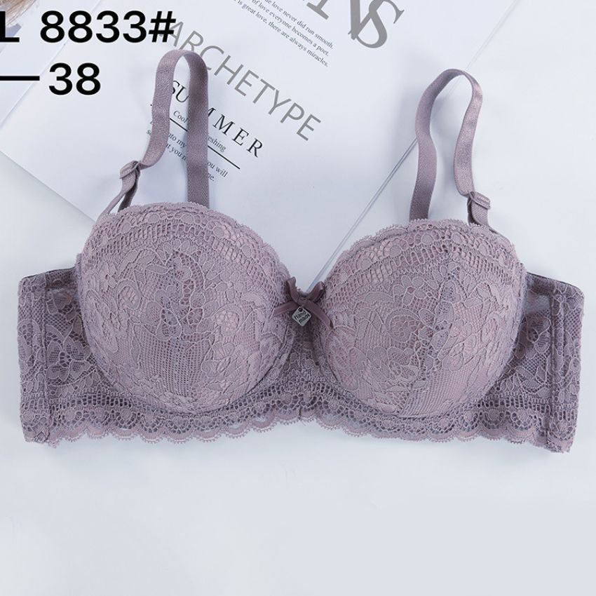 Áo ngực su ren đệm mút mỏng Có Gọng Nâng Ngực Quyến Rũ Cao Cấp A8833