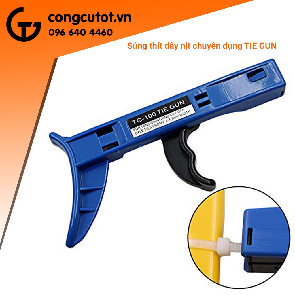 Súng rút, cắt dây thít nhựa tự động TG-100 TIE GUN