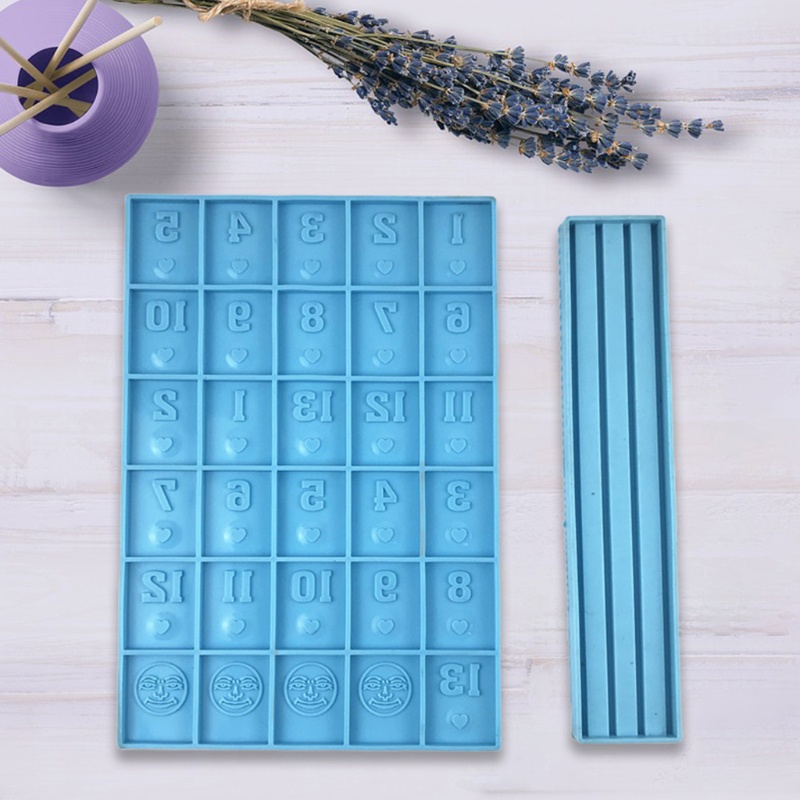 Khuôn Silicone Tạo Hình Mạt Chược Làm Đồ Thủ Công DIY