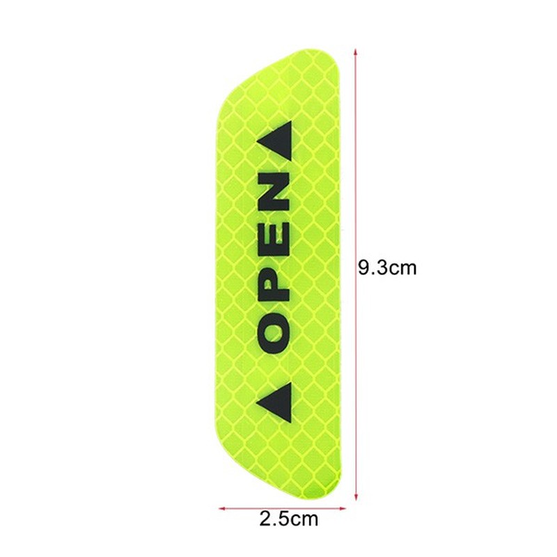 Set 4 miếng dán phản quang cảnh báo mở cửa xe ô tô / xe máy