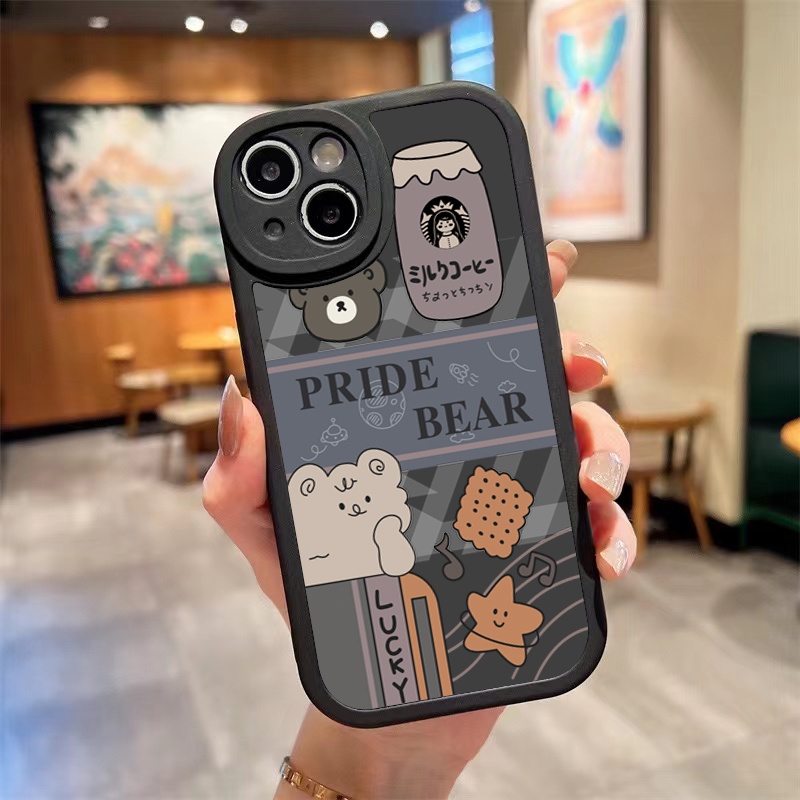 Ốp lưng Hình ảnh gấu béo dễ thương vỏ điện thoại iPhone 11 14 Pro 12 Promax 13 Pro 14 Plus 14 Pro X Xs XR Xs Max 6 6s 7 8Plus 11