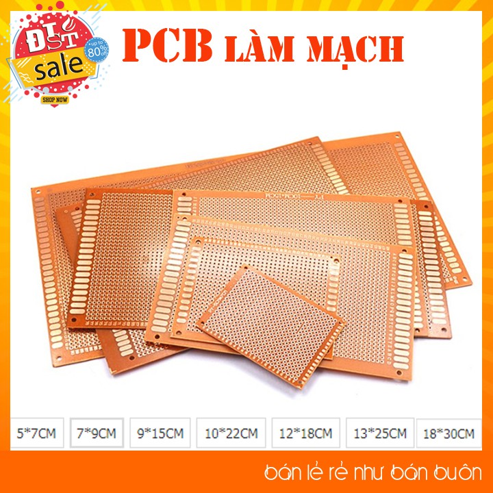 ✅ [RẺ NHẤT VIỆT NAM]PCB Phíp Đồng Đục Lỗ - Hàn mạch thủ công