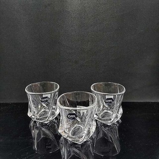 Bộ Ly Rượu Đẹp 150ML (bộ 3 ly) kiểu xoắn thủy tinh cao cấp đế dày – Cốc uống rượu siêu trong