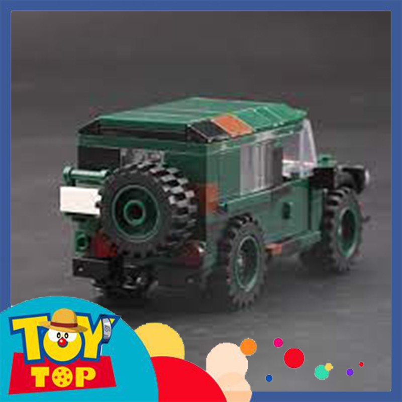 Bộ đồ chơi xếp hình quân đội xe ô tô Jeep lực lượng vũ trang quân sự LKW Leicht Wolf lắp ráp Xingbao XB - 06041