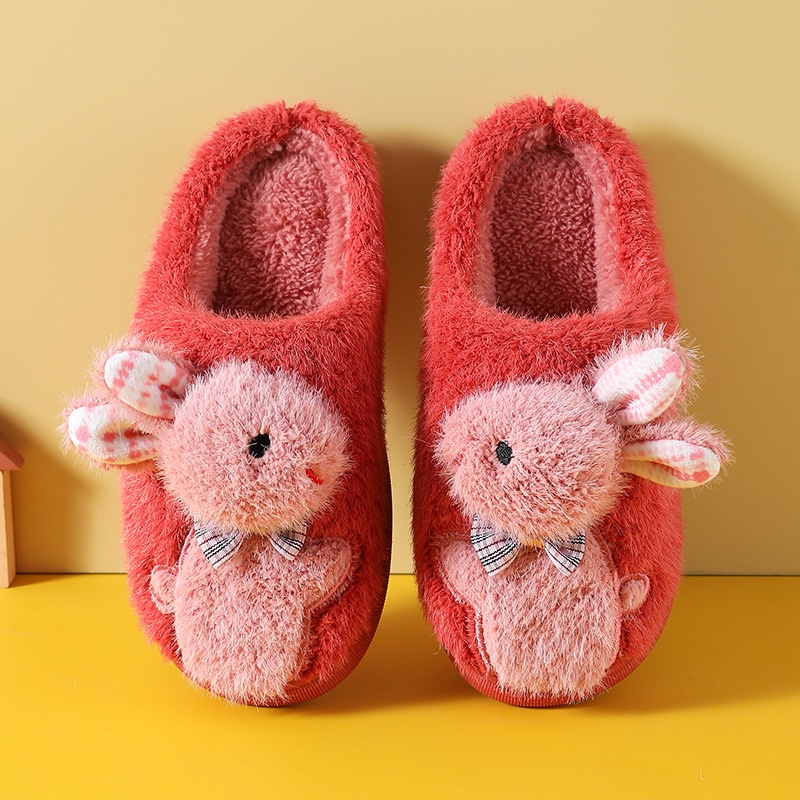 Dép Bông Đi Trong Cho Bé, Dép Lông Họa Tiết Đáng Yêu