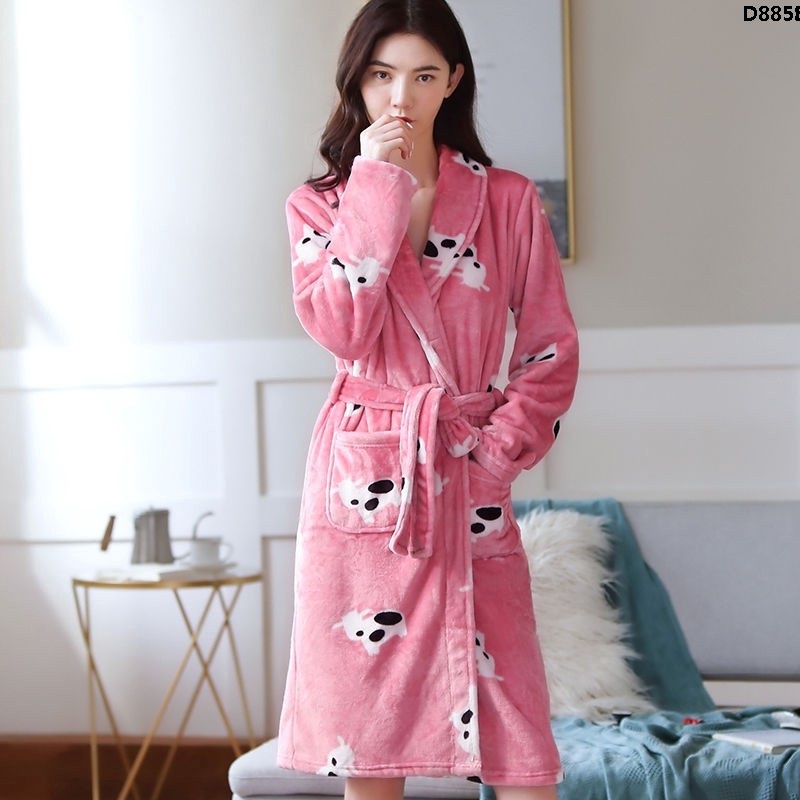 Áo choàng tắm vải bông dày thời trang thu đông cho các cặp đôi | BigBuy360 - bigbuy360.vn