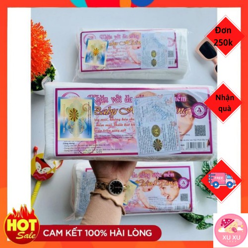 Khăn khô đa năng BABY HIỀN TRANG , khăn giấy khô, khăn cho mẹ và bé ( Hàng chính hãng loại 1)