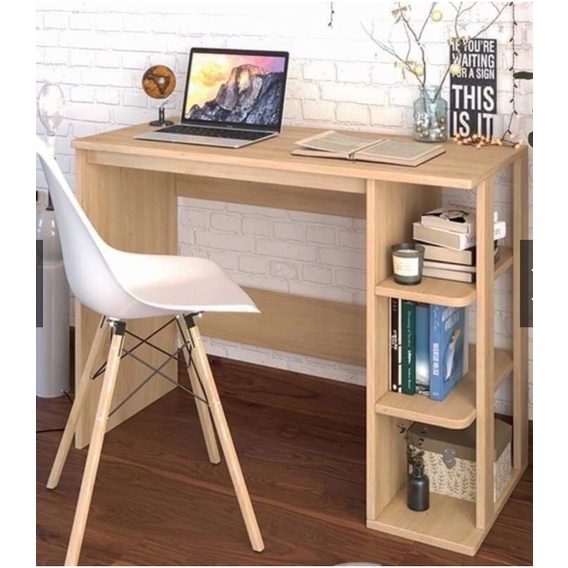 Bàn học gỗ hiện đại, bàn làm việc, phù hợp cho gia đình hoặc văn phòng làm việc chất gỗ MDF dày 12mm kích thước 100x72cm