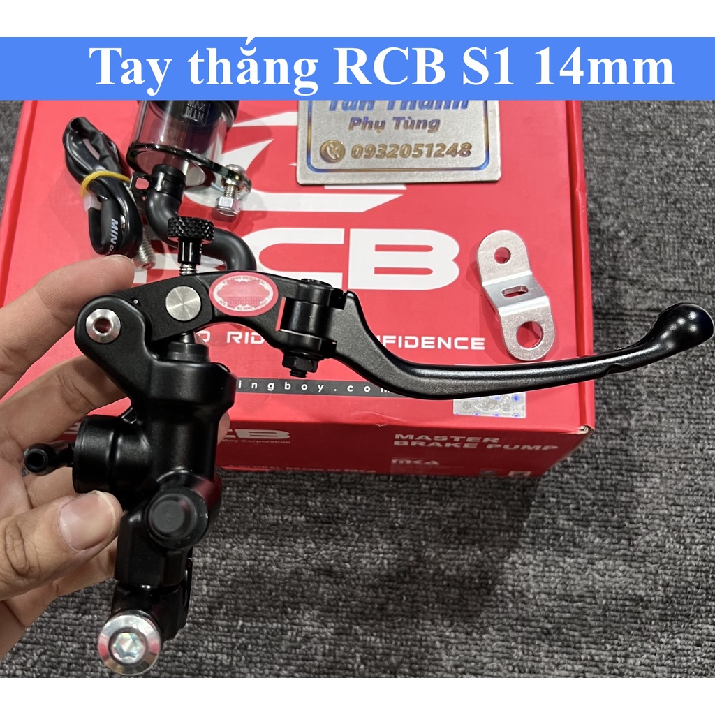 Tay thắng RCB 14mm S1 bình dầu rời chính hãng-Màu đen