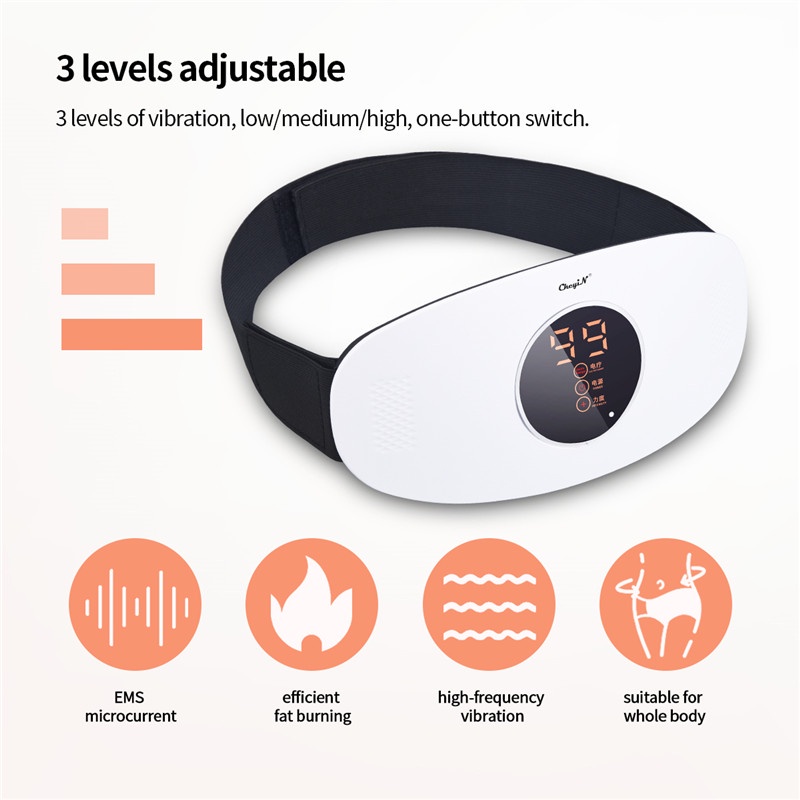 Đai đeo mát xa CKEYIN làm giảm mỡ vùng bụng tiện lợi