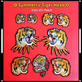 1 sticker ủi thêu hình đầu hổ