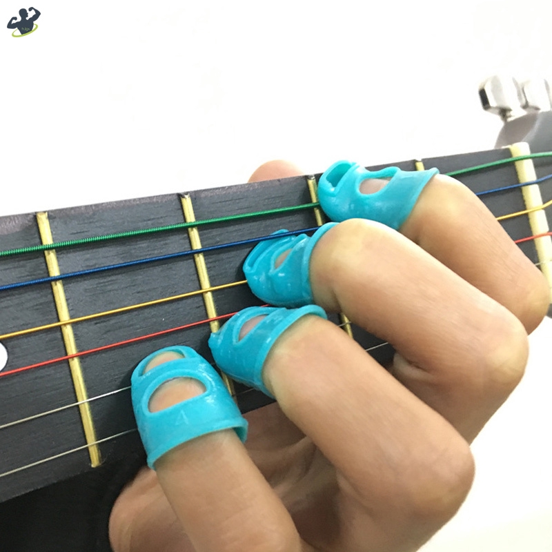 Bọc Silicone Bảo Vệ Ngón Tay Khi Chơi Đàn Guitar/Ukulele 5 Kích Cỡ