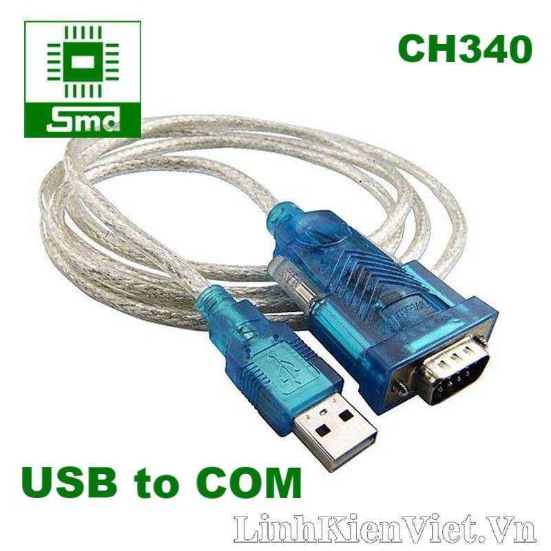 Dây chuyển đổi USB to COM RS232 HL-340 dùng chip CH340